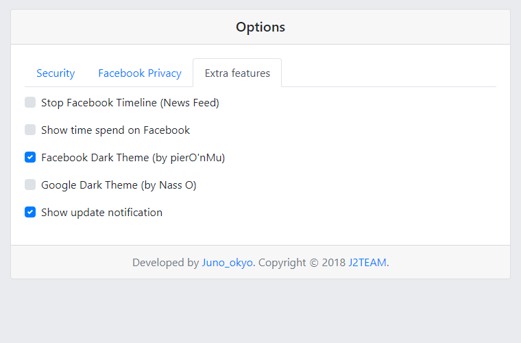 Extra features